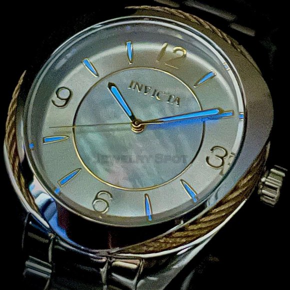 NEW Invicta Bolt 38MM Silver MOP Dial Quartz Silver Bracelet Watch - Picture 1 of 10